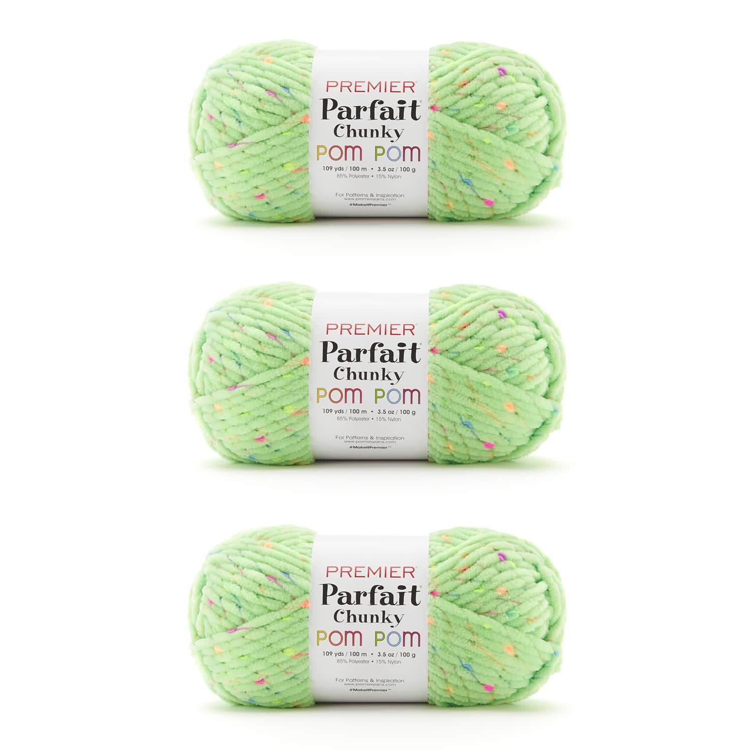 Parfait Chunky Pom Pom Bag of 3 - Image 9