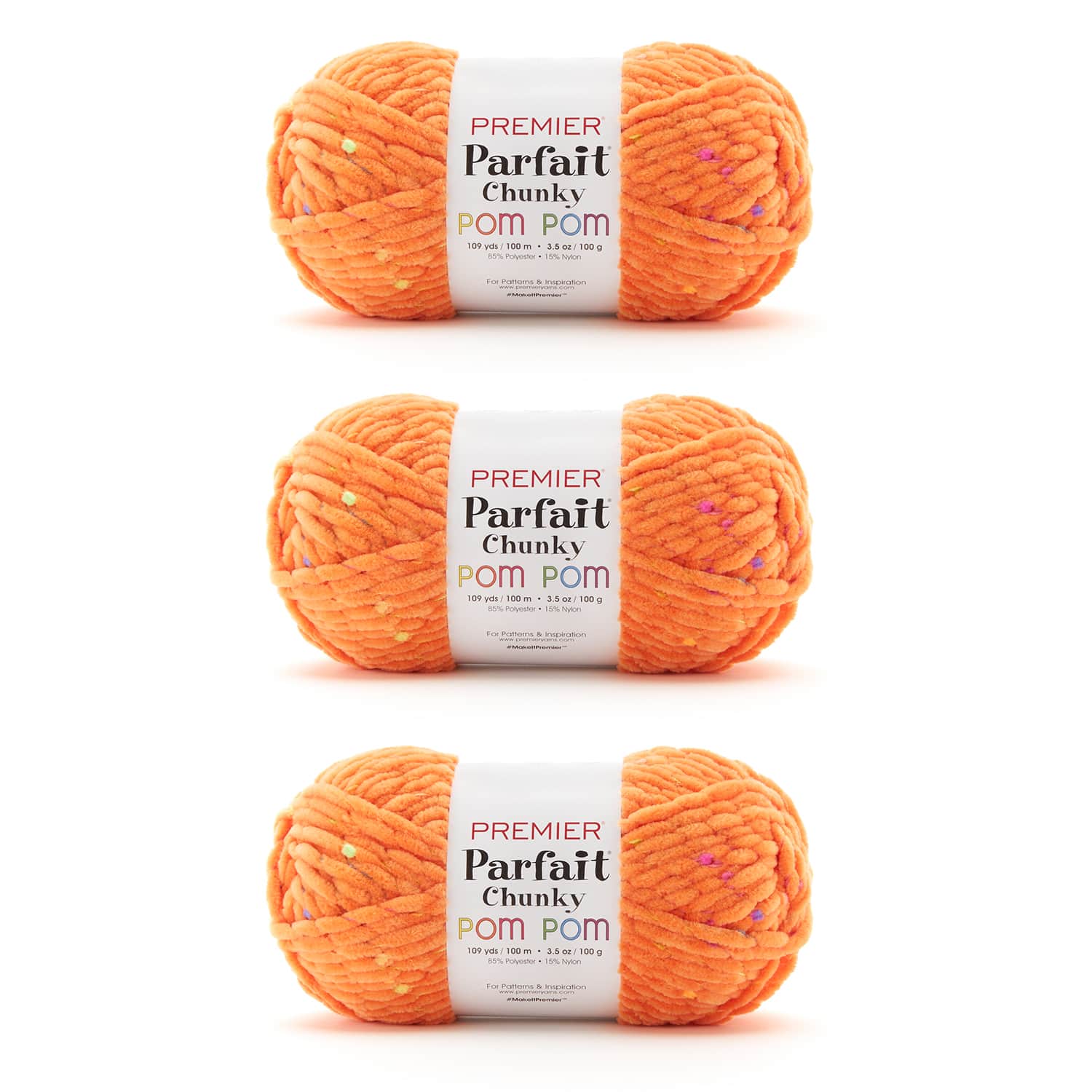 Parfait Chunky Pom Pom Bag of 3 - Image 2