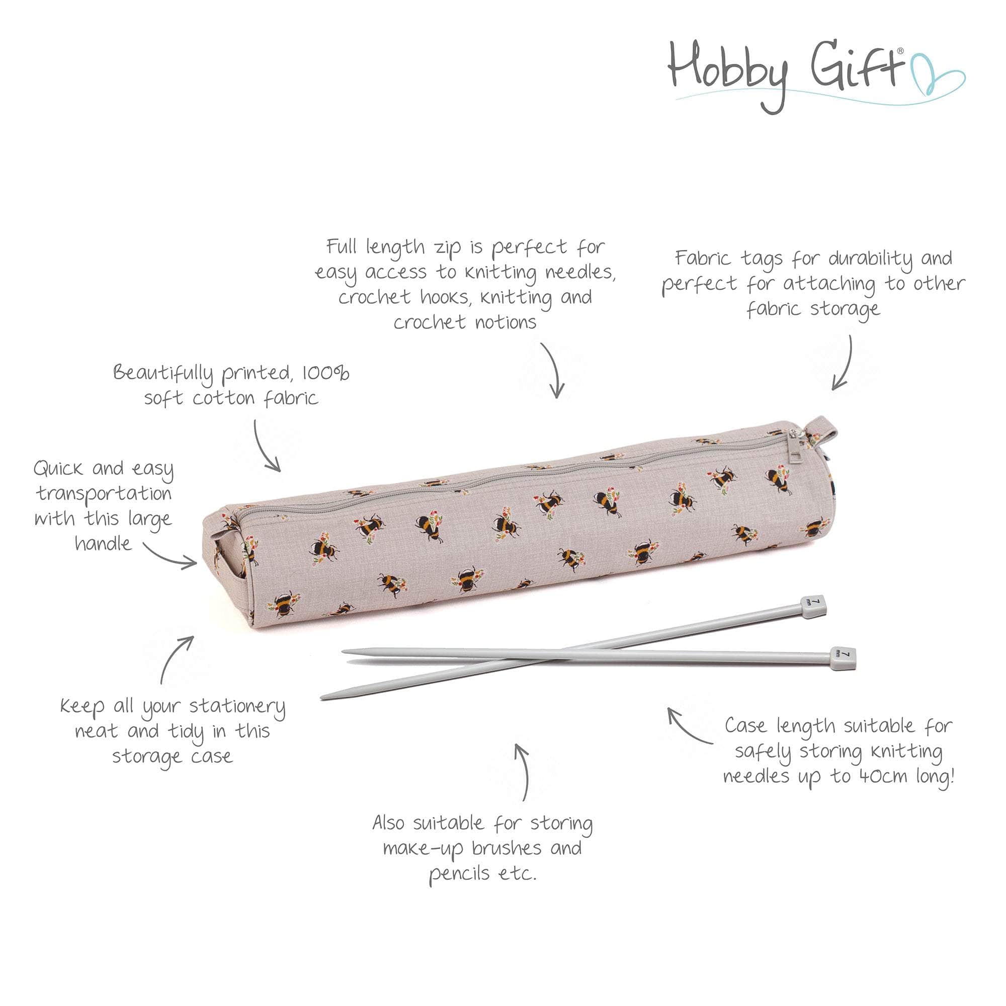 Bee Knitting Needle Case - Image 3