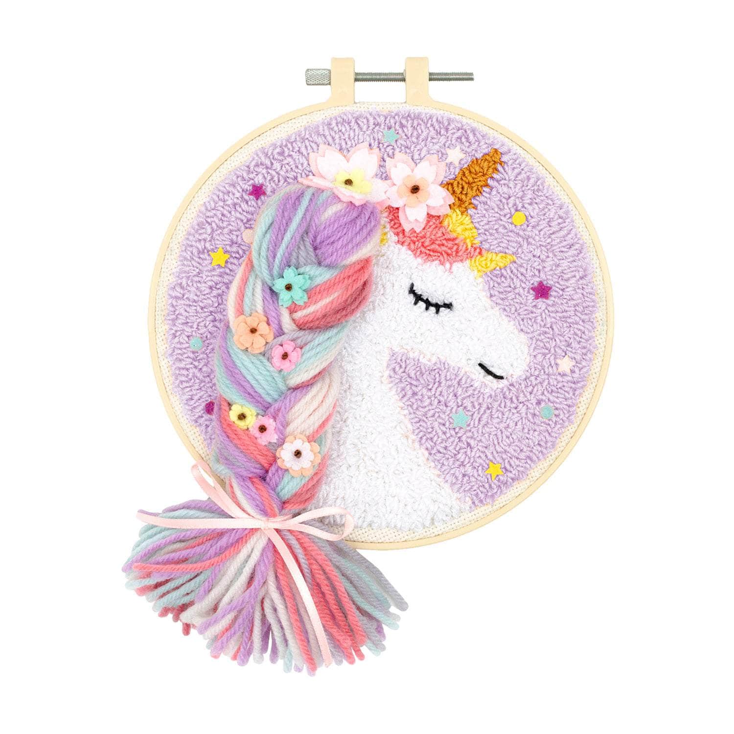 Punch Needle Kit 6" Hoop - Bunny, Unicorn, or Boston Terrier - Image 10